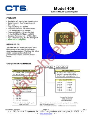 406C35D10M00000 datasheet  